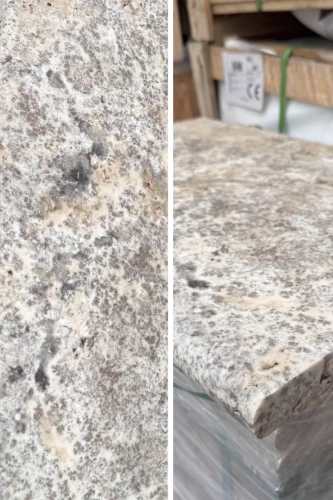 Trawertyn Silver Export Kamień Brzegowy Bullnose 40,6×61x3 cm | Obrzeże do basenu