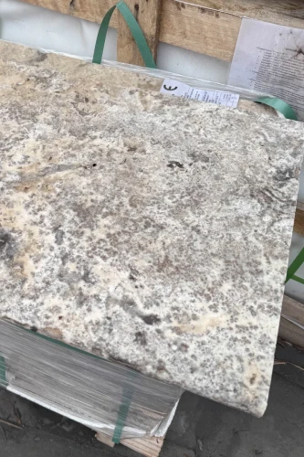 Trawertyn Silver Export Kamień Brzegowy Bullnose 40,6×61x3 cm | Obrzeże do basenu