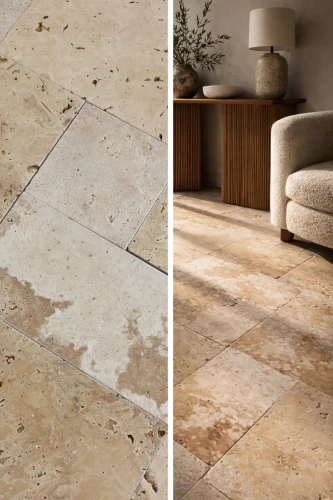 Trawertyn Light Standard Bębnowany French Pattern 1,2 cm | Komplet Rzymski