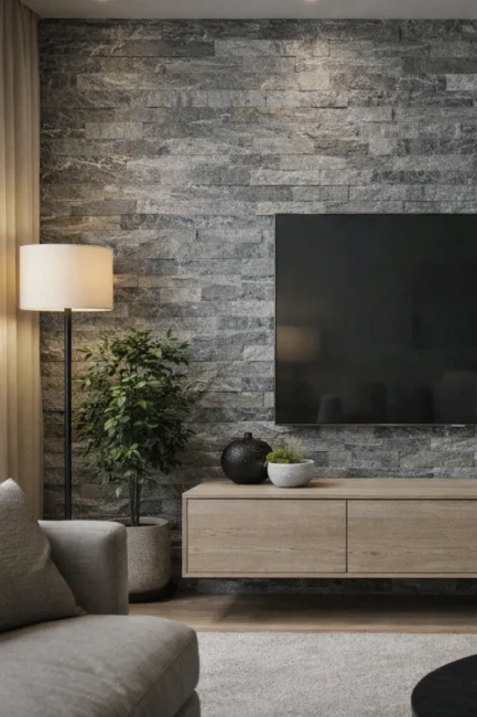 Kamień elewacyjny kwarcytowy Silver Shine Brick 10x30 cm