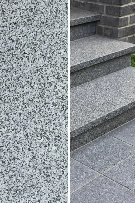 Podstopnica granitowa płomieniowana G654 Dark Grey 150x15x2 cm