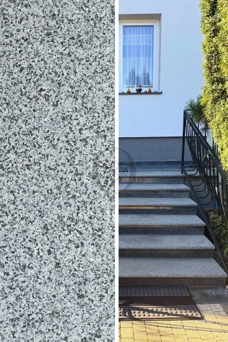 Stopnica granitowa bullnose G654 New Dark Grey 135x35x2 cm