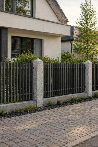 Palisada Słup Granitowy Płomieniowany G602 180x20x20 cm