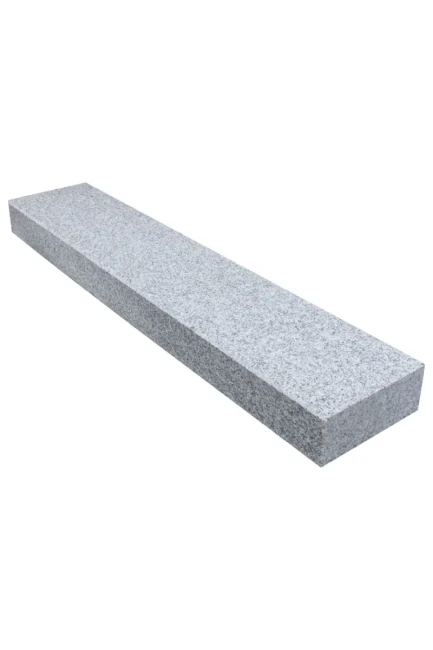 Obrzeże granitowe G602 szare płomieniowane | 8x30x100 cm