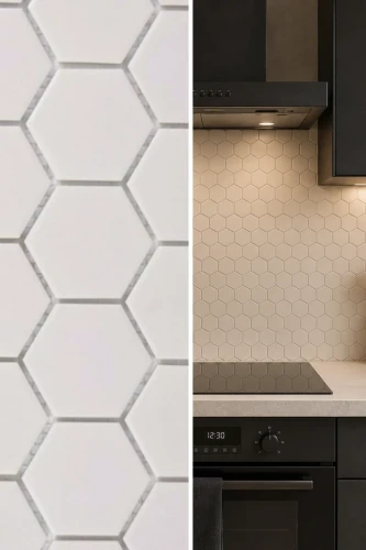 Mozaika gresowa Beżowa Hexagon Matowa | 32,5x28,1x0,5 cm