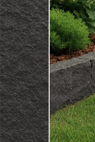 Palisada łupana Obrzeże G690 Bazalt Black | 100x20x5 cm