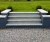 Schodek granitowy szary G603 płomieniowany Bullnose 100x35x2 cm – stopnica / obrzeże basenowe