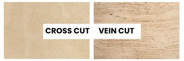 różnica pomiędzy cięciem cross cut a cięciem vein cut trawertynu